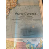 United States of America Map Vintage 1940 National Geographic Society 26x40