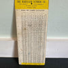 Maryland Lumber Co 1949 calendar board feet calculator Chart Vintage advertising