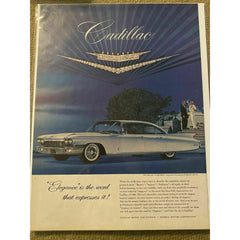 1959 Cadillac Cartier General Motors Vintage Magazine Print Ad