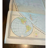Map of the World Vintage 1941 WW2 Aged Paper National Geographic 41" x 22" Print