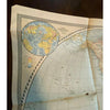 Map of the World Vintage 1941 WW2 Aged Paper National Geographic 41" x 22" Print