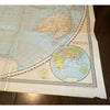 Map of the World Vintage 1941 WW2 Aged Paper National Geographic 41" x 22" Print