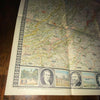 Washington DC 1938 Wall Map Reaches Nation's Capital Virginia Maryland Delaware
