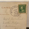 Covered Bridge Monroeville Ohio Postcard Vintage 1909 Horse Wagon monroville