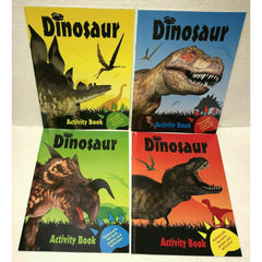 Dinosaur Activity Books Lot Of 4 Brand New Boy Coloring Puzzle Word Fun